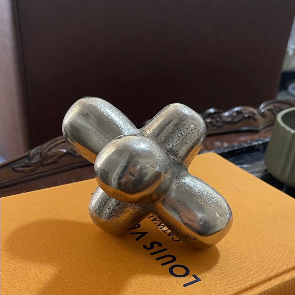 Silver Metallic Decorative Object